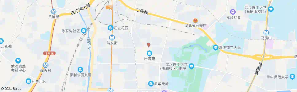 武汉瑞安街松涛苑_公交站地图_武汉公交_妙搜公交查询2025