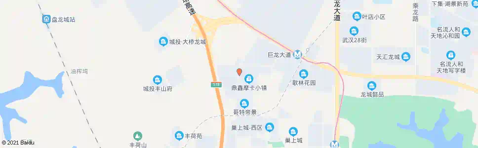 武汉露甲山路盘龙新天地_公交站地图_武汉公交_妙搜公交查询2025