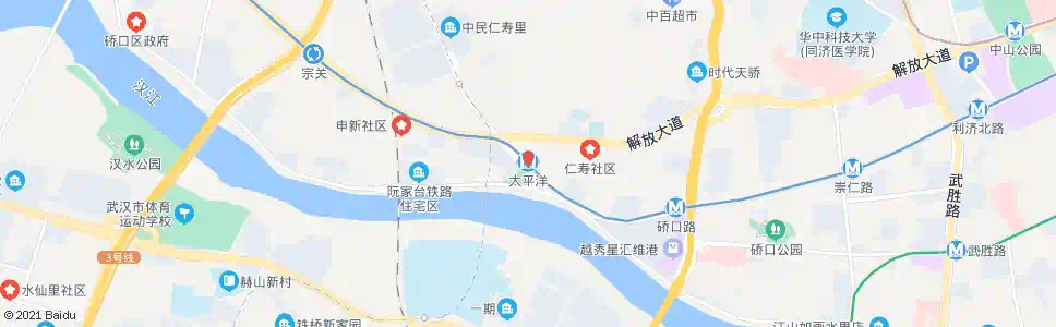 武汉汉西路地铁太平洋站_公交站地图_武汉公交_妙搜公交查询2025