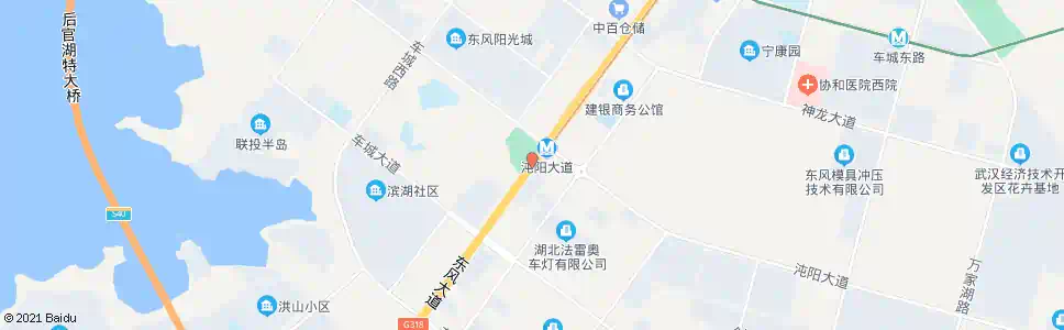 武汉东风大道沌阳大道_公交站地图_武汉公交_妙搜公交查询2025