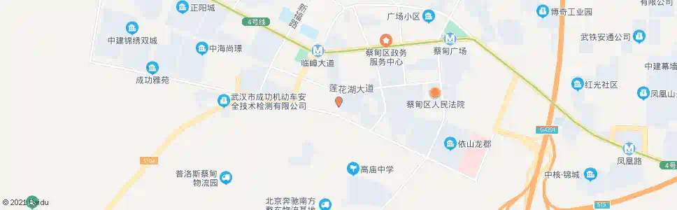 武汉莲花大道蔡甸职高_公交站地图_武汉公交_妙搜公交查询2025
