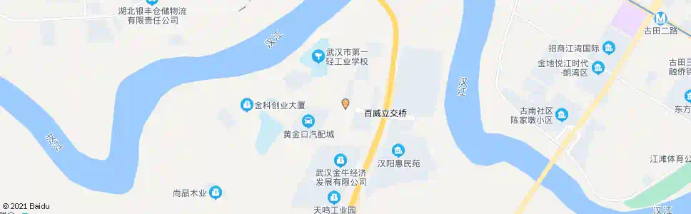 武汉百威路黄金口_公交站地图_武汉公交_妙搜公交查询2025