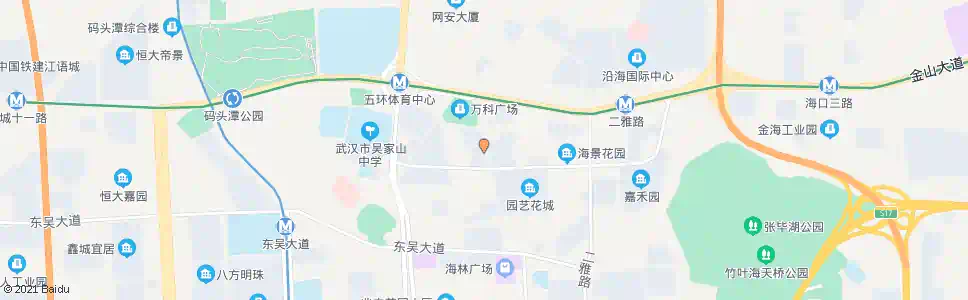 武汉三秀路荷花路_公交站地图_武汉公交_妙搜公交查询2025