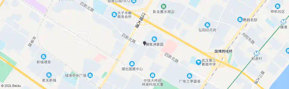 武汉四新北路江城大道_公交站地图_武汉公交_妙搜公交查询2025