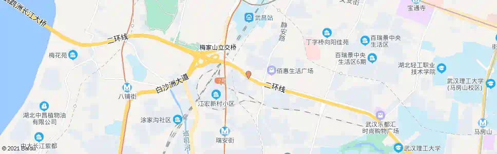 武汉雄楚大道井岗村_公交站地图_武汉公交_妙搜公交查询2025