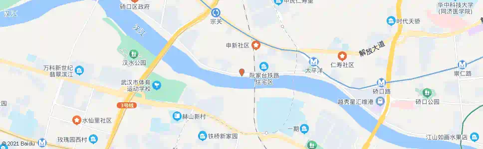 武汉沿河大道铁桥路_公交站地图_武汉公交_妙搜公交查询2025