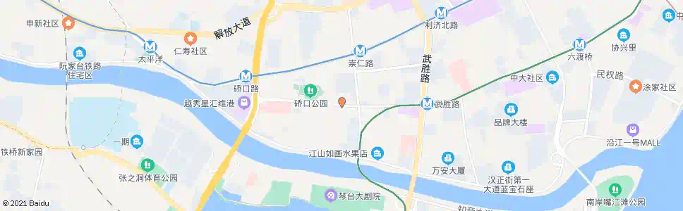 武汉中山大道居仁门_公交站地图_武汉公交_妙搜公交查询2025