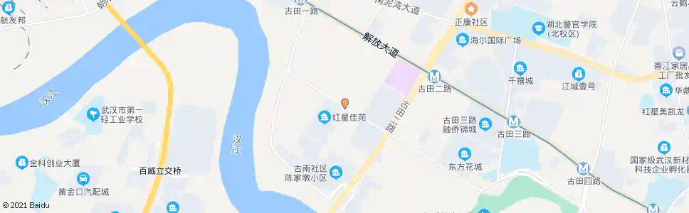 武汉古田路古音路_公交站地图_武汉公交_妙搜公交查询2025