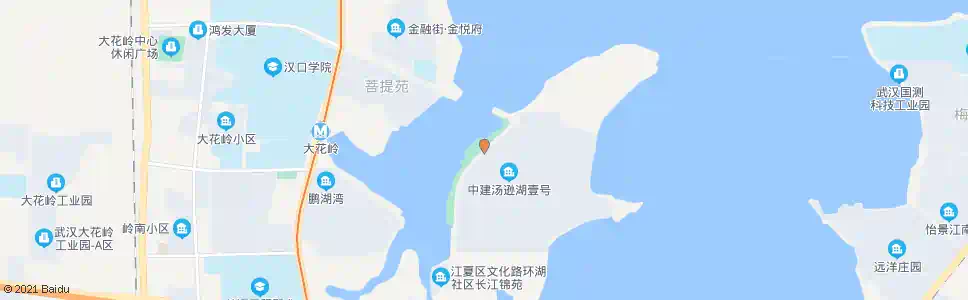 武汉环湖路汤逊湖壹号北_公交站地图_武汉公交_妙搜公交查询2025