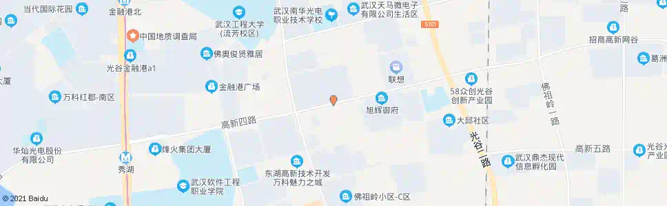 武汉高新四路邬家山_公交站地图_武汉公交_妙搜公交查询2025