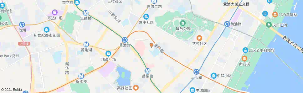 武汉光华路湖边坊_公交站地图_武汉公交_妙搜公交查询2025