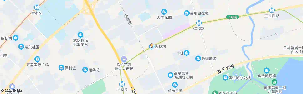 武汉园林路126街_公交站地图_武汉公交_妙搜公交查询2025