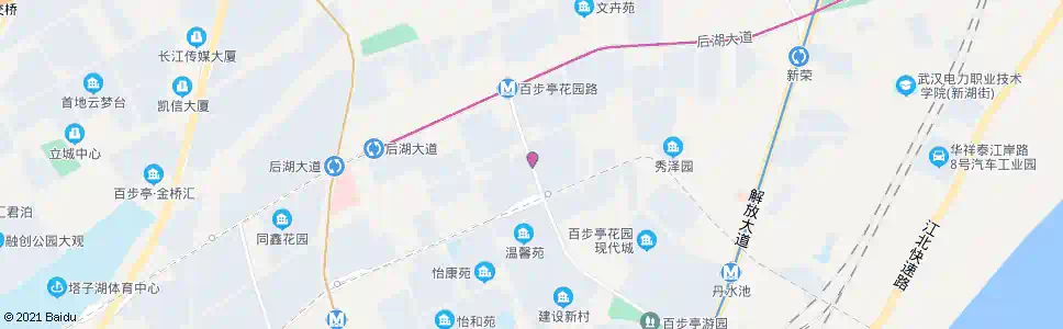 武汉百步亭花园路百合苑_公交站地图_武汉公交_妙搜公交查询2025