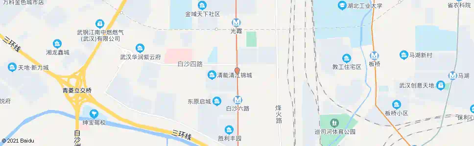 武汉烽胜路毛坦村_公交站地图_武汉公交_妙搜公交查询2025