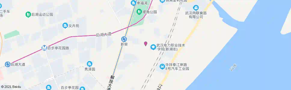 武汉新湖街新北路_公交站地图_武汉公交_妙搜公交查询2025