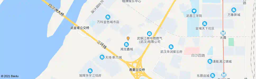 武汉白沙五路南郊路_公交站地图_武汉公交_妙搜公交查询2025