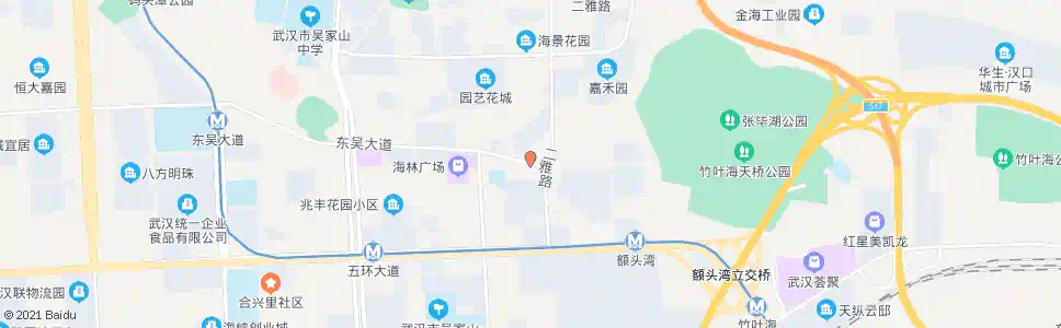 武汉东吴大道梨花园_公交站地图_武汉公交_妙搜公交查询2025