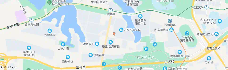 武汉金银湖东一路金银湖南三街_公交站地图_武汉公交_妙搜公交查询2025