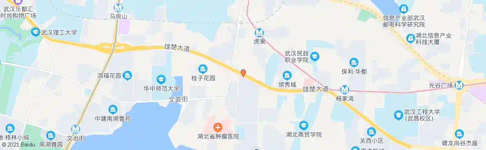 武汉雄楚大道BRT卓刀泉南路站_公交站地图_武汉公交_妙搜公交查询2025