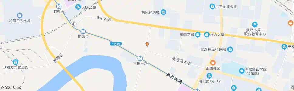 武汉古田一路东风村_公交站地图_武汉公交_妙搜公交查询2025