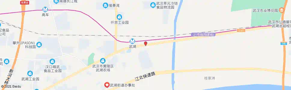 武汉汉施公路滨湖桥_公交站地图_武汉公交_妙搜公交查询2025