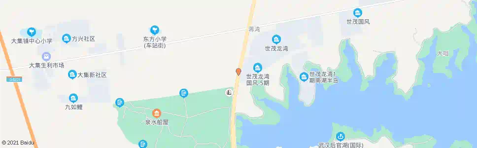 武汉知音湖大道朱湾_公交站地图_武汉公交_妙搜公交查询2025