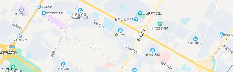 武汉四新北路太子水榭_公交站地图_武汉公交_妙搜公交查询2025