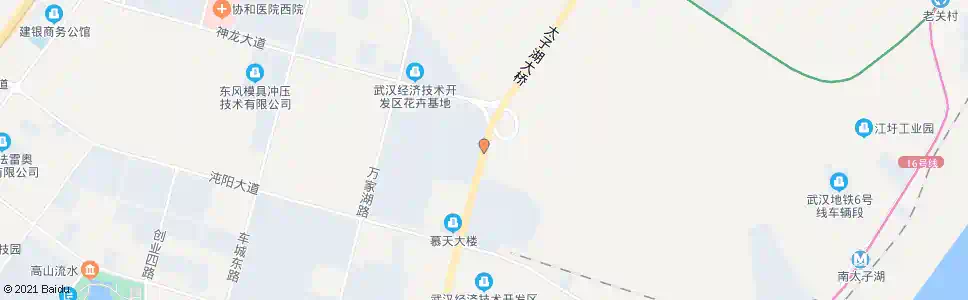 武汉江城大道神龙大道_公交站地图_武汉公交_妙搜公交查询2025