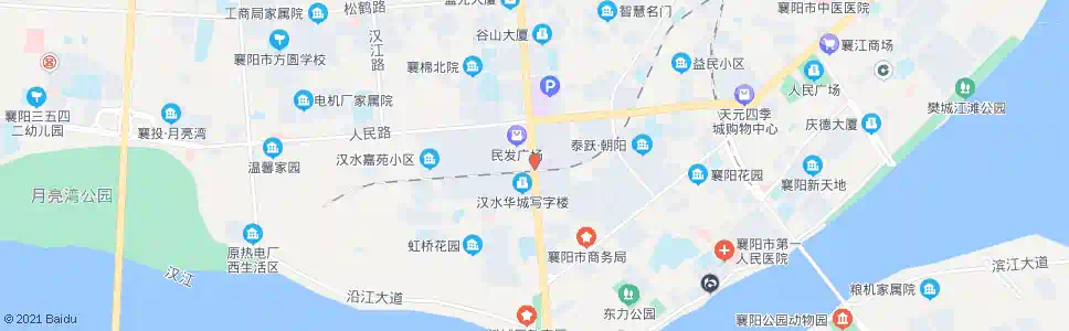 襄阳人民路口_公交站地图_襄阳公交_妙搜公交查询2025