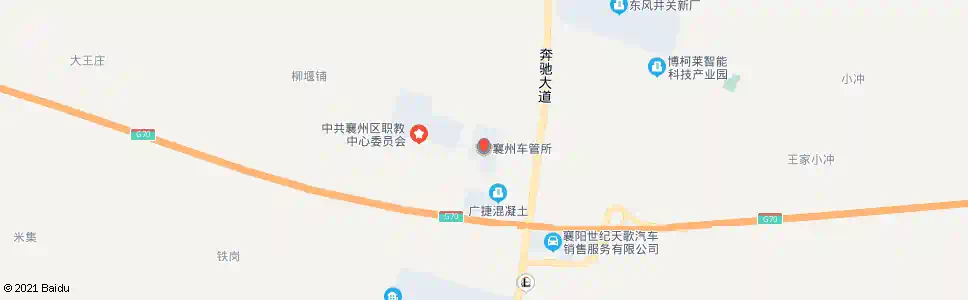 襄阳车管所_公交站地图_襄阳公交_妙搜公交查询2025