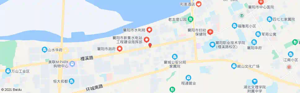 襄阳内环路虎头山路口1_公交站地图_襄阳公交_妙搜公交查询2025