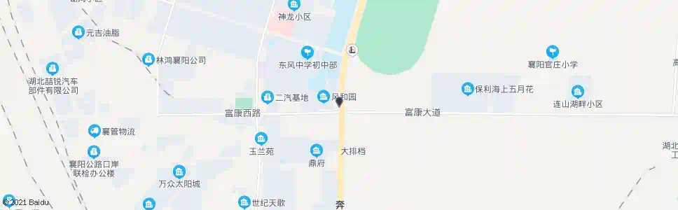 襄阳富康大道三界桩_公交站地图_襄阳公交_妙搜公交查询2025