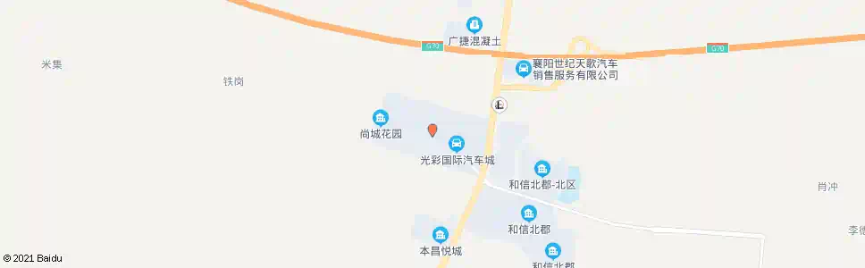 襄阳光彩物流基地_公交站地图_襄阳公交_妙搜公交查询2025