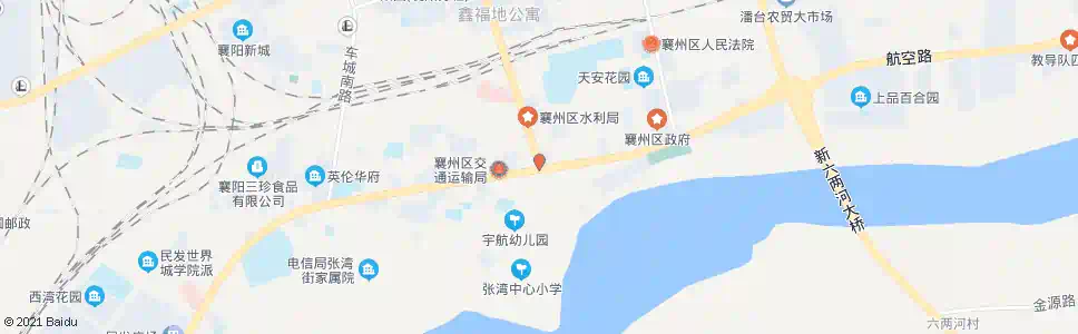 襄阳航空路交通路口_公交站地图_襄阳公交_妙搜公交查询2025
