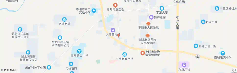 襄阳大商园市场_公交站地图_襄阳公交_妙搜公交查询2025