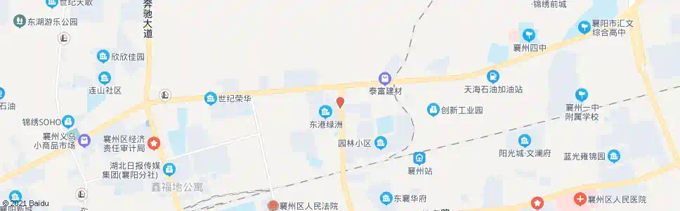 襄阳园林路北_公交站地图_襄阳公交_妙搜公交查询2025