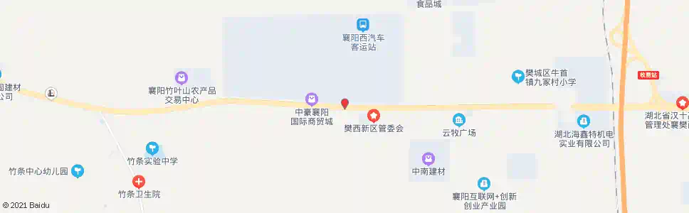 襄阳万洲大道_公交站地图_襄阳公交_妙搜公交查询2025