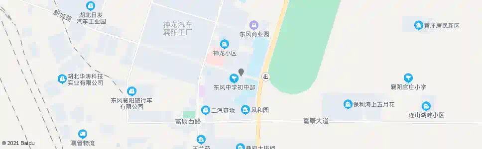 襄阳东风中学_公交站地图_襄阳公交_妙搜公交查询2025