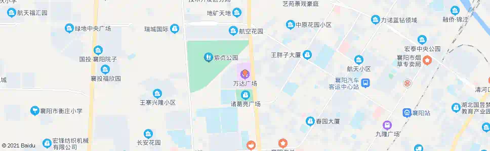 襄阳万达广场_公交站地图_襄阳公交_妙搜公交查询2025