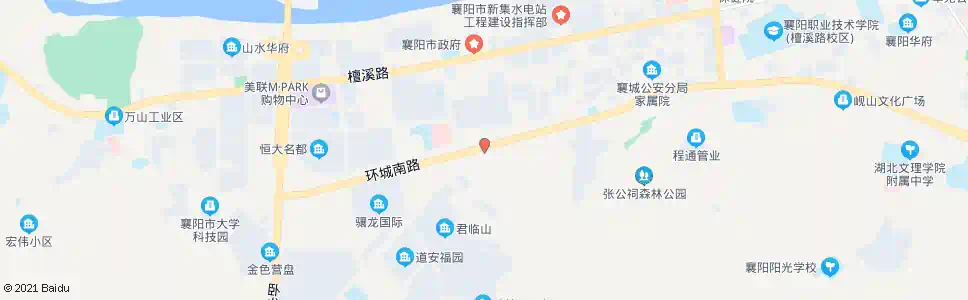 襄阳内环路环山路口_公交站地图_襄阳公交_妙搜公交查询2025