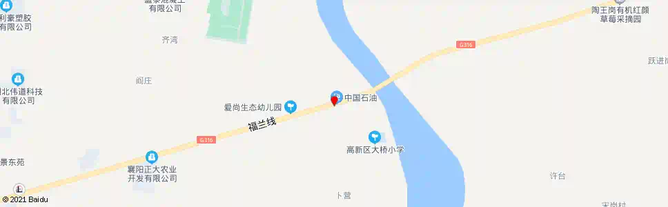 襄阳大桥加油站_公交站地图_襄阳公交_妙搜公交查询2025