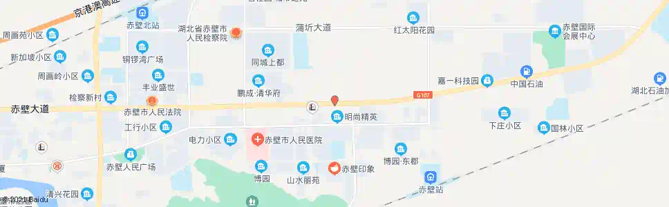 咸宁北渠桥_公交站地图_咸宁公交_妙搜公交查询2025