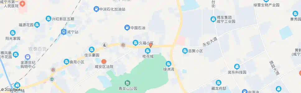 咸宁桂花城_公交站地图_咸宁公交_妙搜公交查询2025