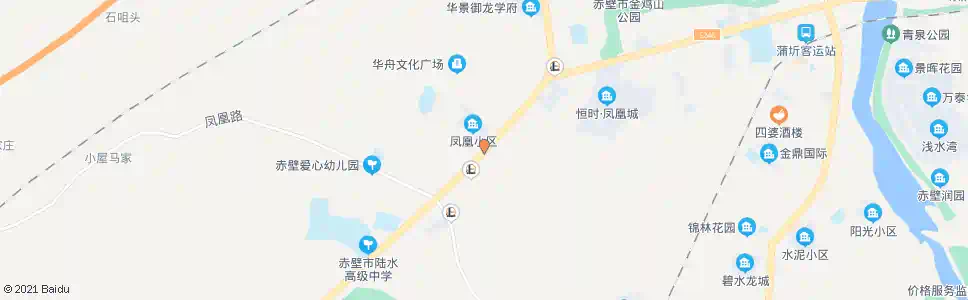 咸宁凤凰小区_公交站地图_咸宁公交_妙搜公交查询2025