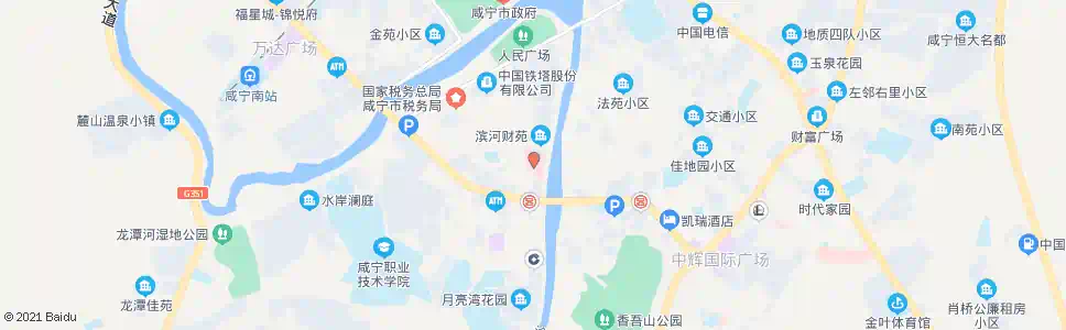 咸宁咸安中医院_公交站地图_咸宁公交_妙搜公交查询2025