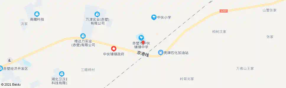 咸宁中伙中学_公交站地图_咸宁公交_妙搜公交查询2025