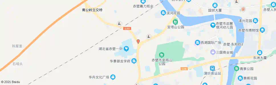 咸宁赤壁一中后门_公交站地图_咸宁公交_妙搜公交查询2025