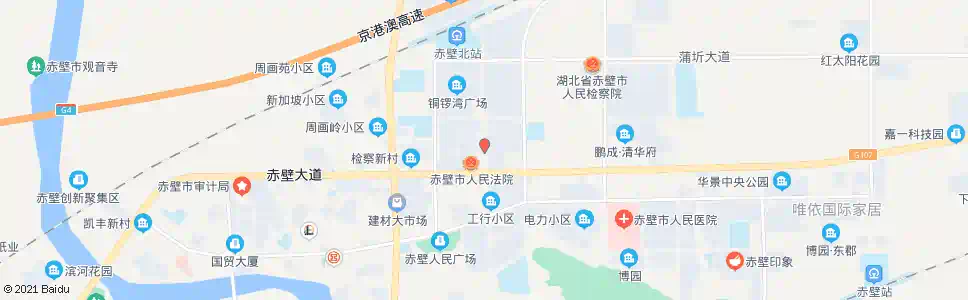 咸宁人民法庭_公交站地图_咸宁公交_妙搜公交查询2025