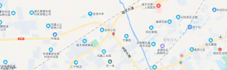 咸宁宝山加油站_公交站地图_咸宁公交_妙搜公交查询2025