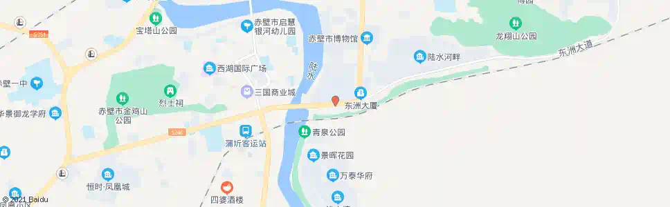 咸宁东洲桥北_公交站地图_咸宁公交_妙搜公交查询2025